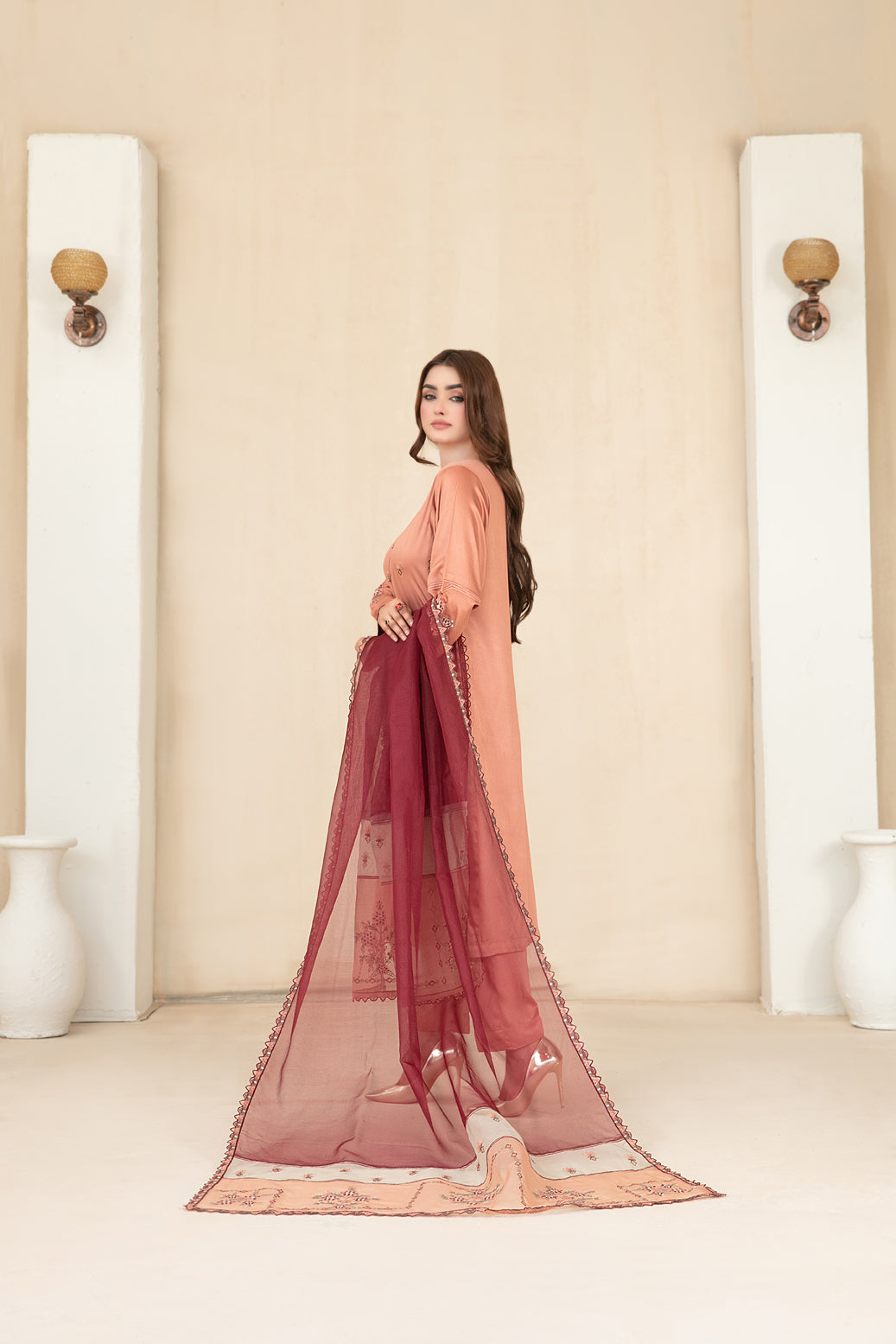 Tawakkal Fabrics 3 Piece Stitched Fancy Embroidered Belgian Viscose Suit - D-3710