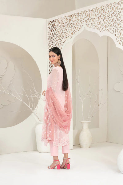 Tawakkal Fabrics 3 Piece Stitched Fancy Embroidered Chiffon Suit - D-3740