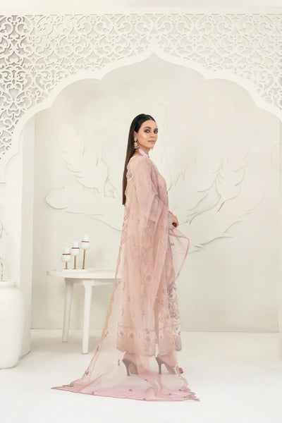 Tawakkal Fabrics 3 Piece Stitched Fancy Embroidered Chiffon Suit - D-3741