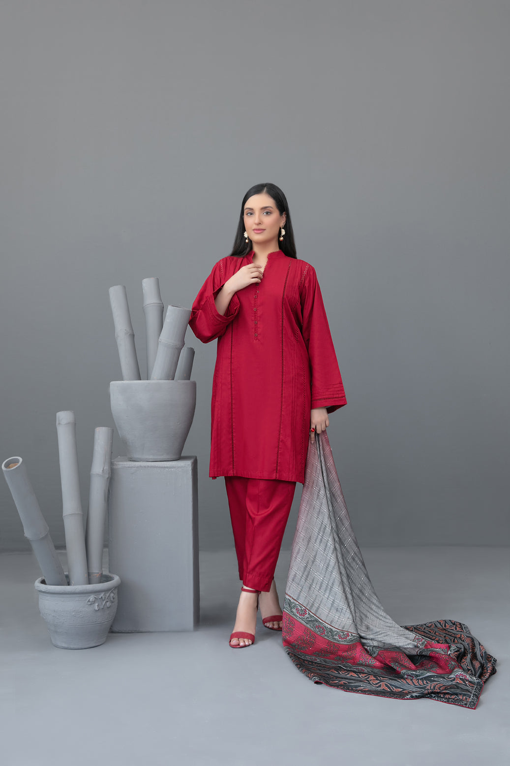 Tawakkal Fabrics 3 Piece Stitched Printed Staple Suit - D- 3774