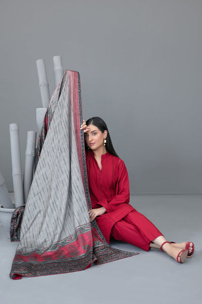 Tawakkal Fabrics 3 Piece Stitched Printed Staple Suit - D- 3774