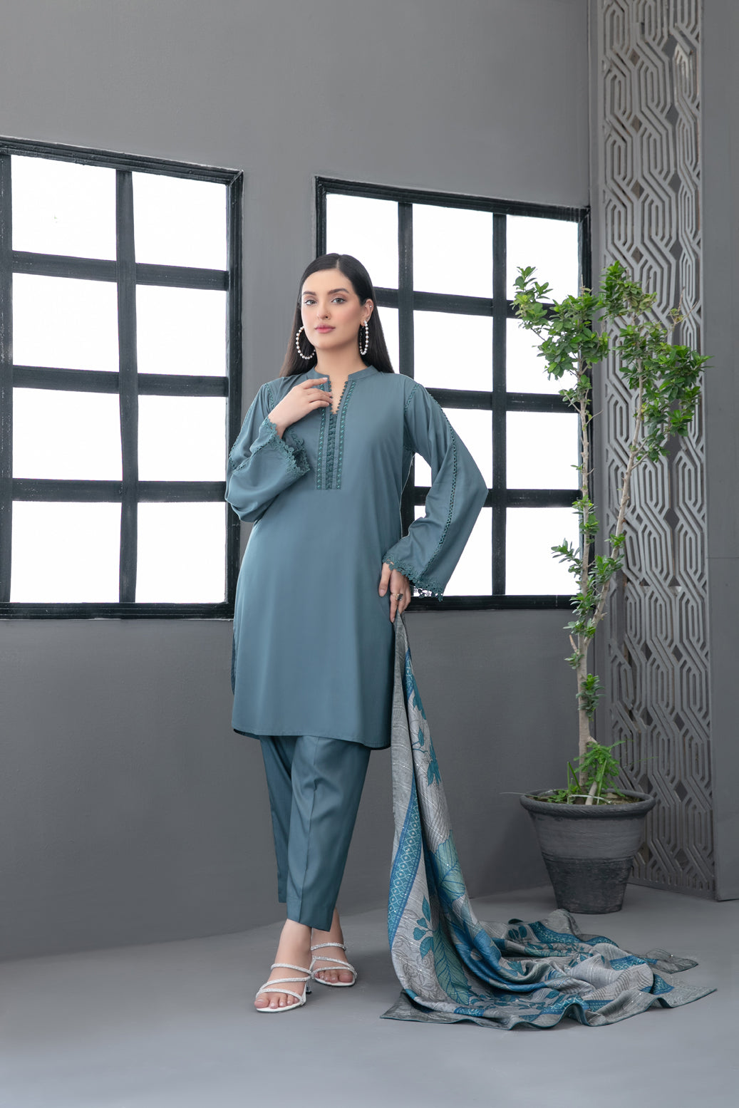 Tawakkal Fabrics 3 Piece Stitched Printed Staple Suit - D- 3776