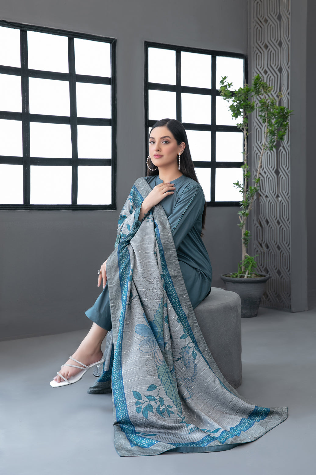 Tawakkal Fabrics 3 Piece Stitched Printed Staple Suit - D- 3776