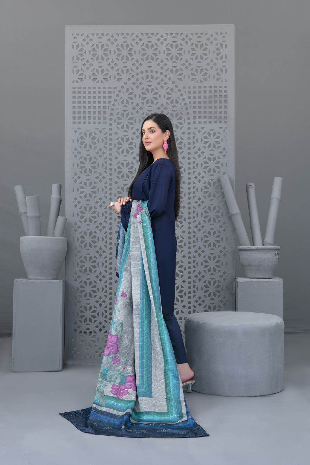 Tawakkal Fabrics 3 Piece Stitched Printed Staple Suit - D- 3777