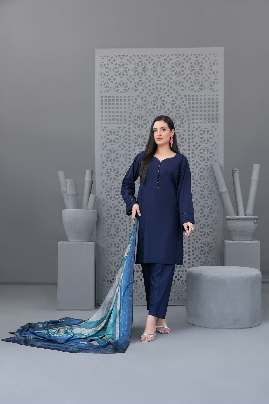 Tawakkal Fabrics 3 Piece Stitched Printed Staple Suit - D- 3777