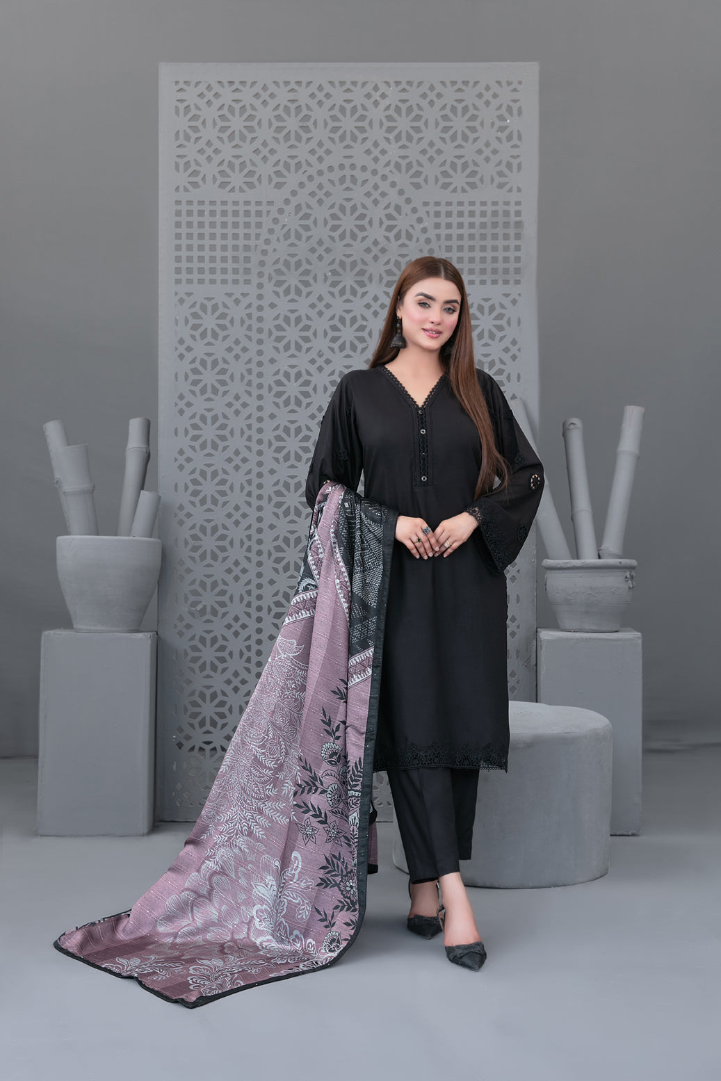 Tawakkal Fabrics 3 Piece Stitched Printed Staple Suit - D- 3778