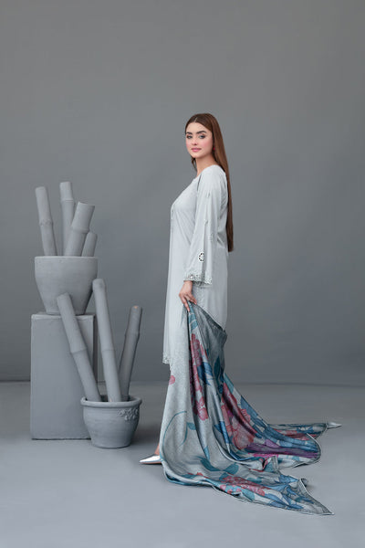 Tawakkal Fabrics 3 Piece Stitched Printed Staple Suit - D- 3779