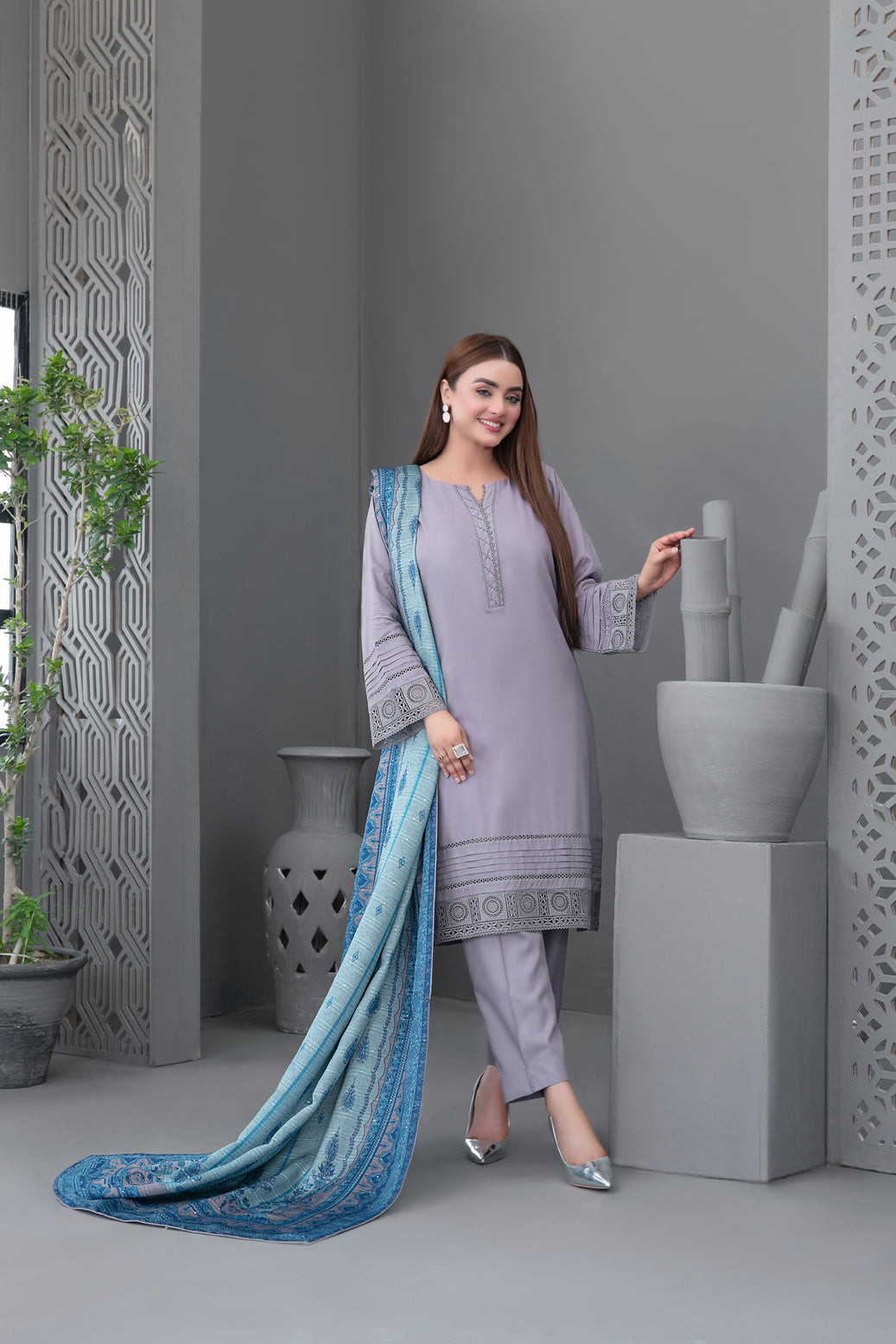 Tawakkal Fabrics 3 Piece Stitched Printed Staple Suit - D- 3781