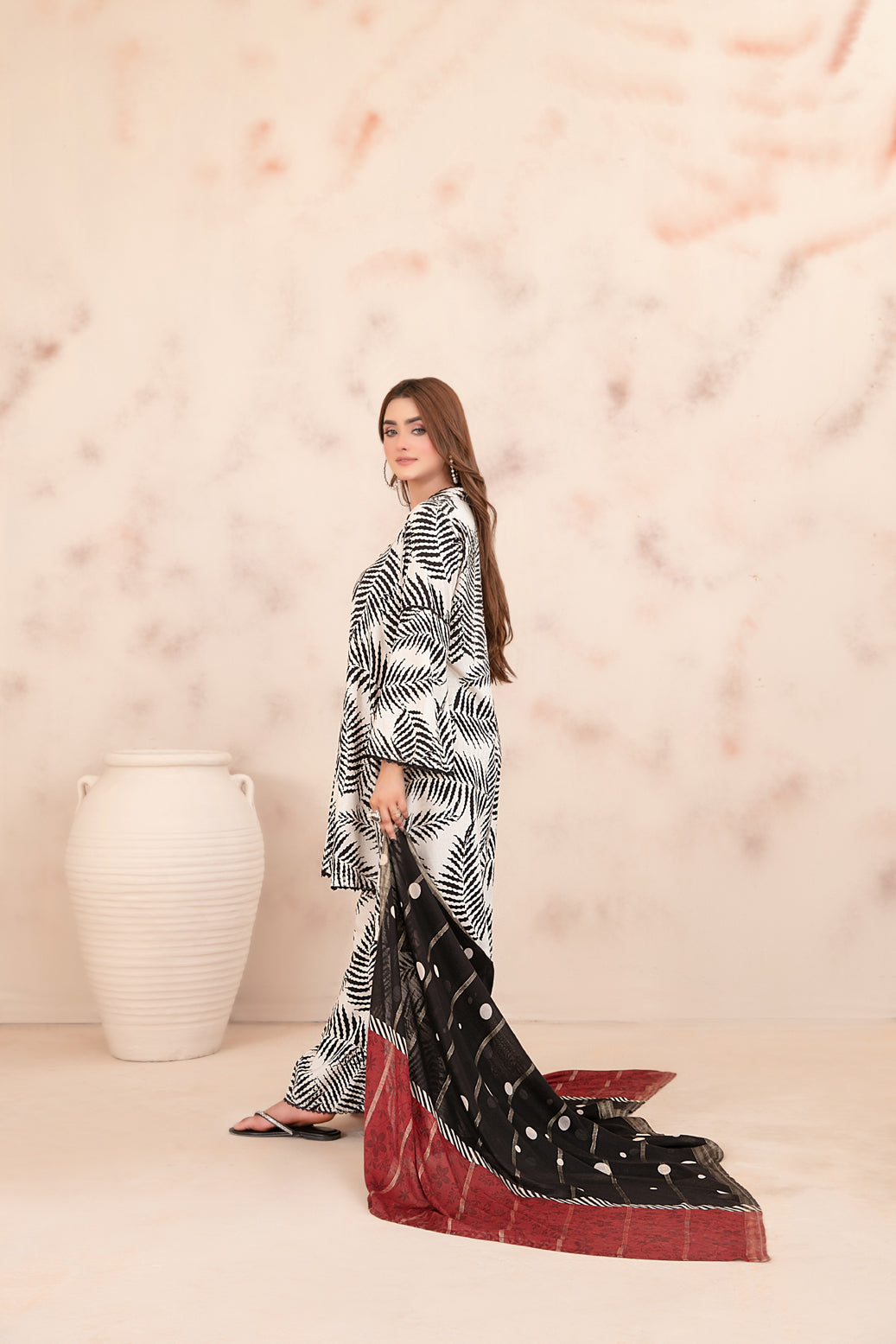 Tawakkal Fabrics 3 Piece Stitched Digital Printed Staple Suit - D-3787