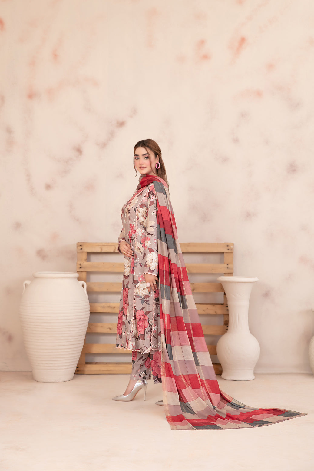 Tawakkal Fabrics 3 Piece Stitched Digital Printed Staple Suit - D-3788