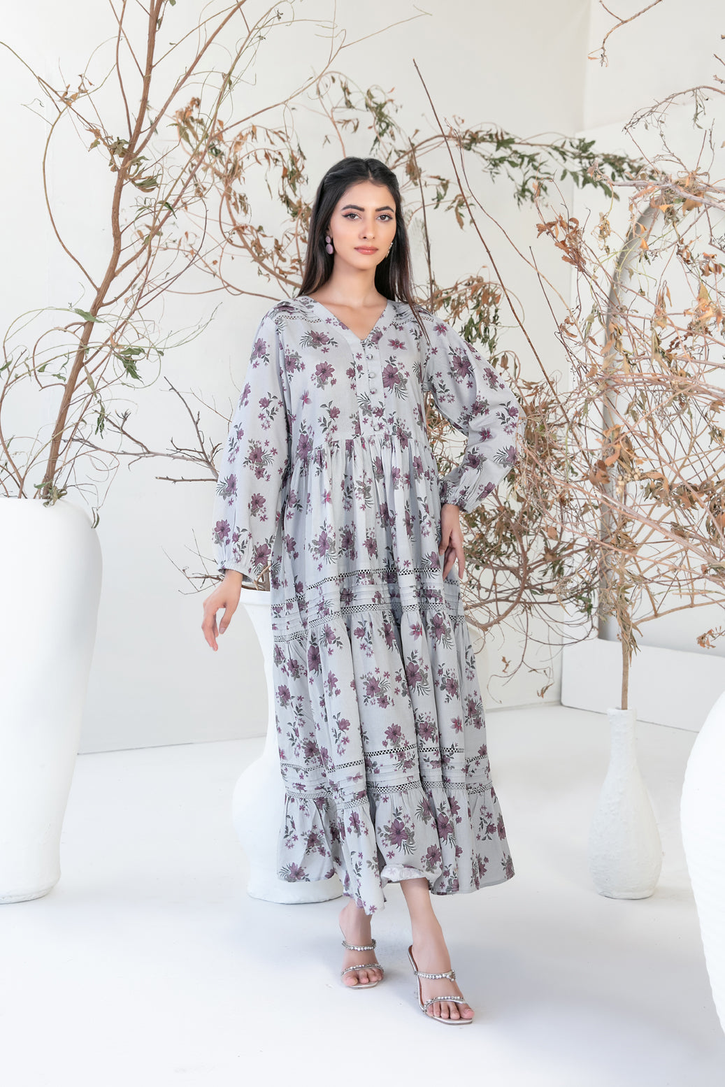 Tawakkal Fabrics 1 Piece Stitched Digital Printed Staple Maxi - D-3959