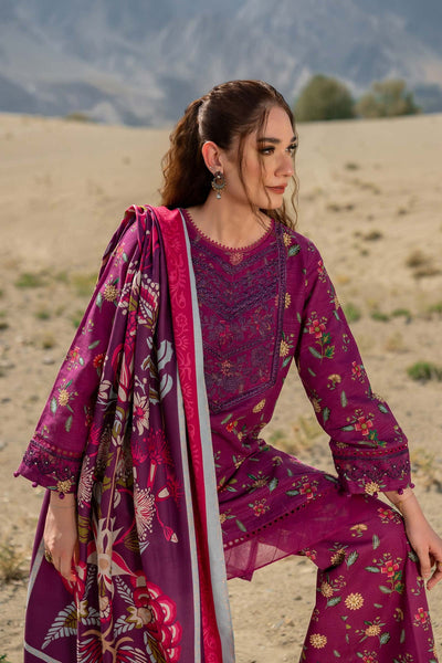 Maria. B 3 Pc Unstitched Printed Khaddar Suit D-505-A