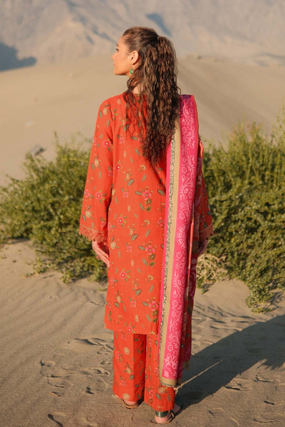 Maria. B 3 Pc Unstitched Printed Khaddar Suit D-505-B