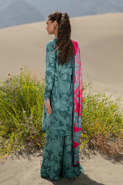 Maria. B 3 Pc Unstitched Printed Khaddar Suit D-509-A