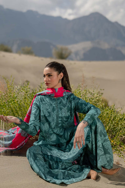 Maria. B 3 Pc Unstitched Printed Khaddar Suit D-509-A