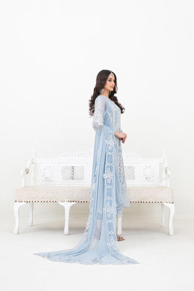 Tawakkal Fabrics 3 Piece Stitched Fancy Embroidered Chiffon Suit - D-5381