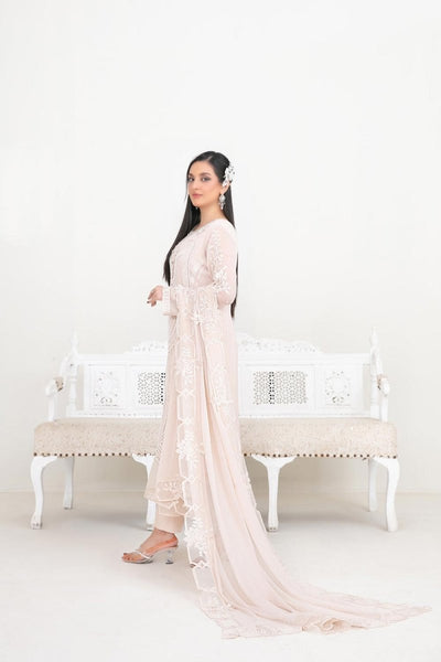 Tawakkal Fabrics 3 Piece Stitched Fancy Embroidered Chiffon Suit - D-5383