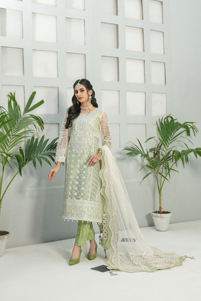 Tawakkal Fabrics 3 Piece Stitched Heavy Embroidered Fancy Suit D-7664
