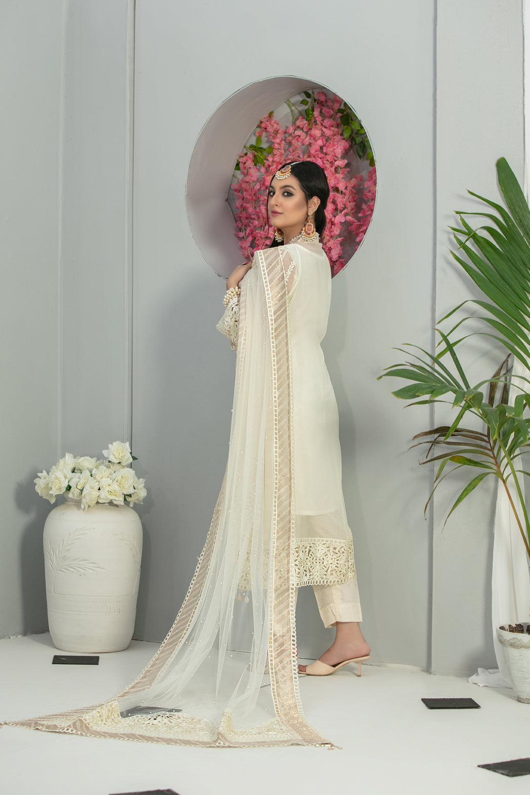 Tawakkal Fabrics 3 Piece Stitched Heavy Embroidered Fancy Suit D-7665