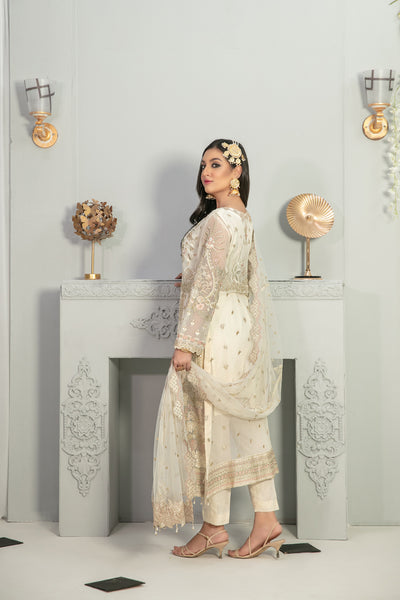 Tawakkal Fabrics 3 Piece Stitched Heavy Embroidered Fancy Suit D-7667