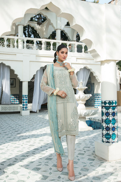 Tawakkal Fabrics 3 Piece Stitched Heavy Embroidered Fancy Suit D-8218