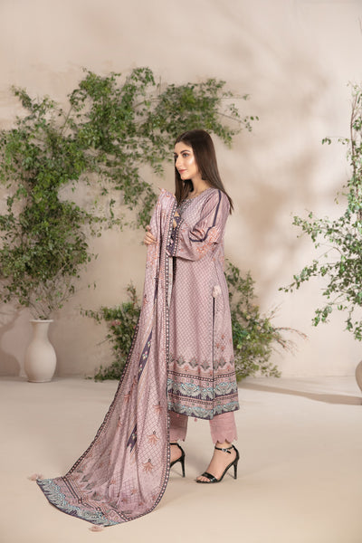 Tawakkal Fabrics 3 Piece Stitched Embroidered Digital Printed Lawn Suit D-8541