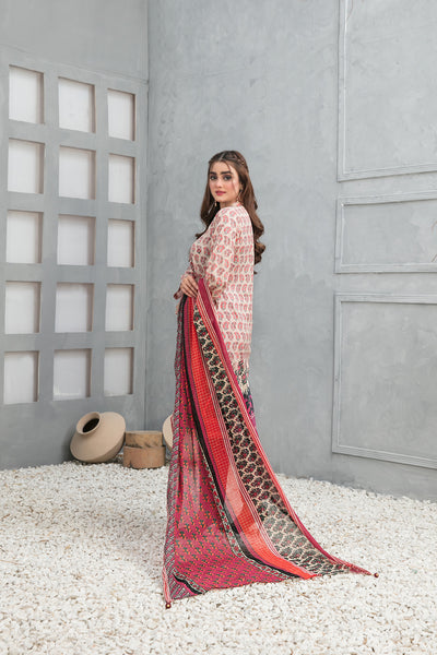 Tawakkal Fabrics 3 Piece Stitched Embroidered Digital Printed Lawn Suit D-8742