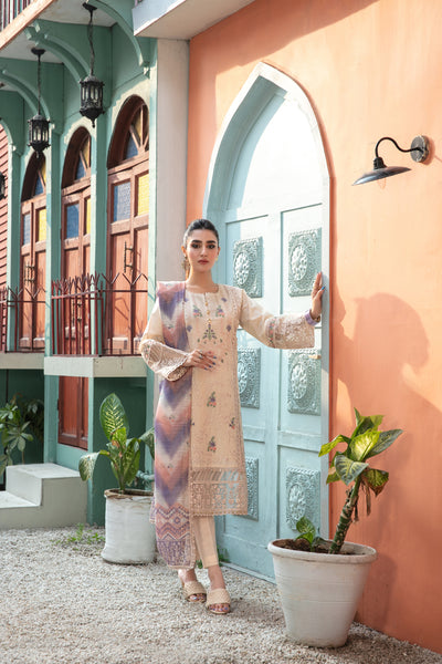 Tawakkal Fabrics 3 Piece Stitched Fancy Embroidered Lawn Suit D-8854