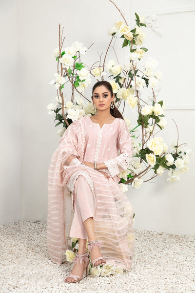 Tawakkal Fabrics 3 Piece Stitched Fancy Embroidered Lawn Suit D-8966