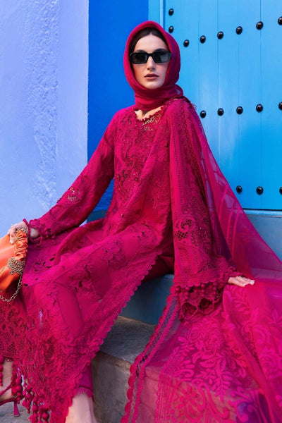Maria. B 3 Piece Unstitched Embroidered Lawn Suit - D-2508-A