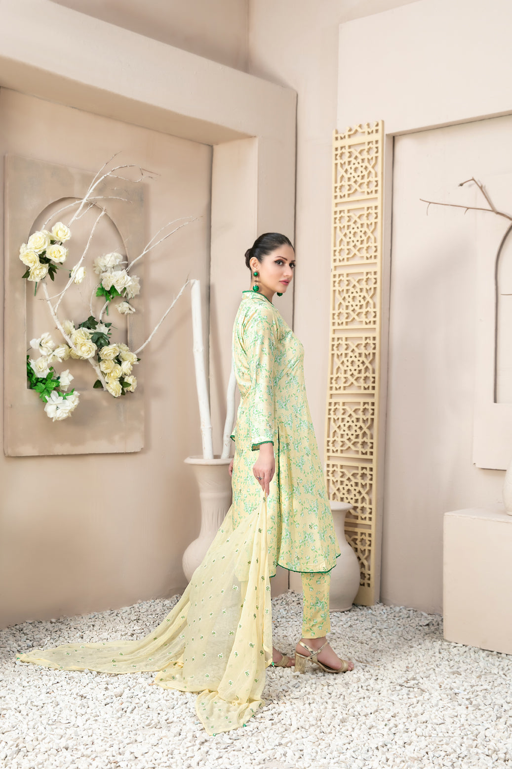 Tawakkal Fabrics 3 Piece Stitched Digital Printed Staple Suit - D-9432