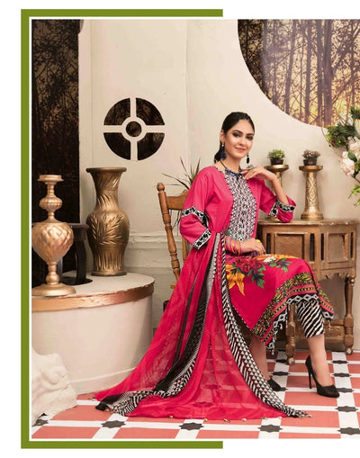 Amna Sohail By Tawakkal Fabrics 3 Piece Stitched Lavish Intricacy Suit D-1302-B