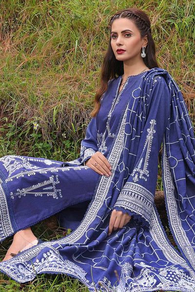 Gul Ahmed 3PC Embroidered Dhanak Unstitched Suit DH-32001