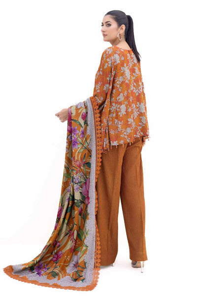 Gul Ahmed 3PC Unstitched Printed Dhanak Suit DH-42001