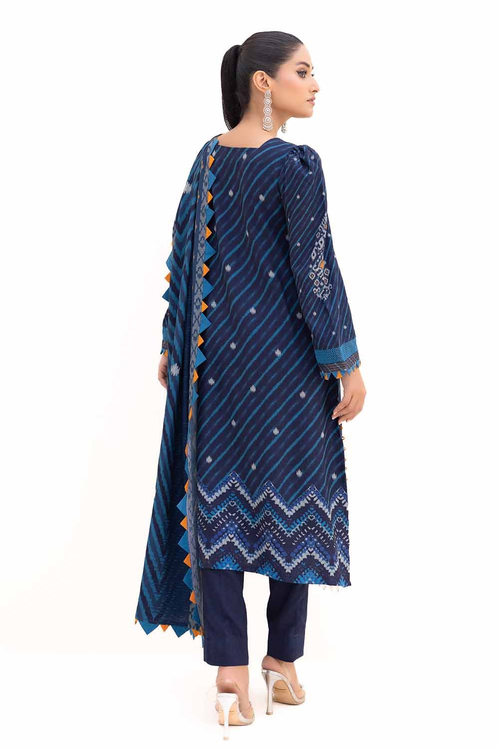 Gul Ahmed 3PC Unstitched Printed Dhanak Suit DH-42003