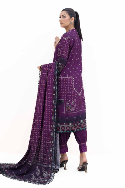 Gul Ahmed 3PC Unstitched Printed Dhanak Suit DH-42008