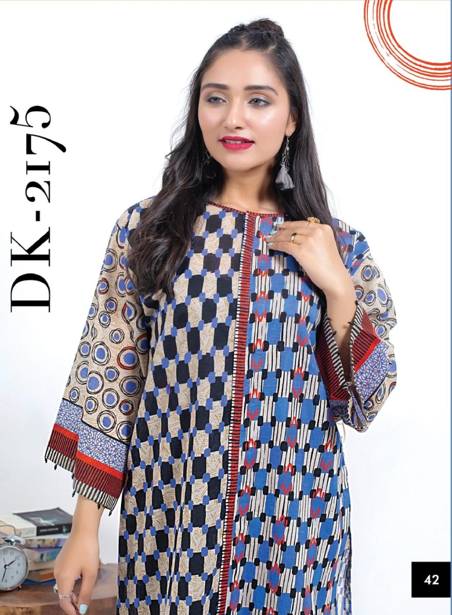 Lakhani 1 Piece Stitched Printed Lawn Shirt DK-2175