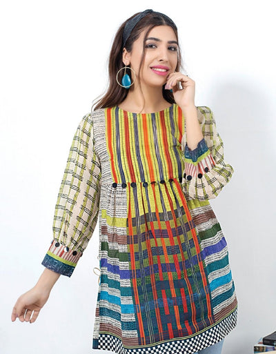 Lakhani 1 Piece Stitched Printed Lawn Shirt DK-2180