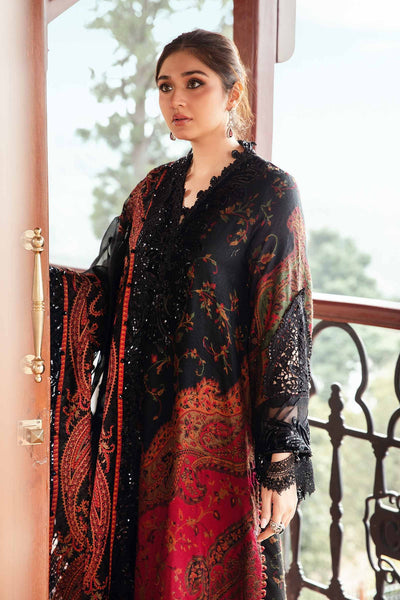 Maria. B 3 Piece Unstitched Embroidered Woven Suit - DL-1204