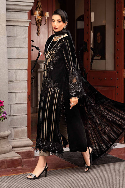 Maria. B 3 Piece Unstitched Embroidered Velvet Suit - DL-1205