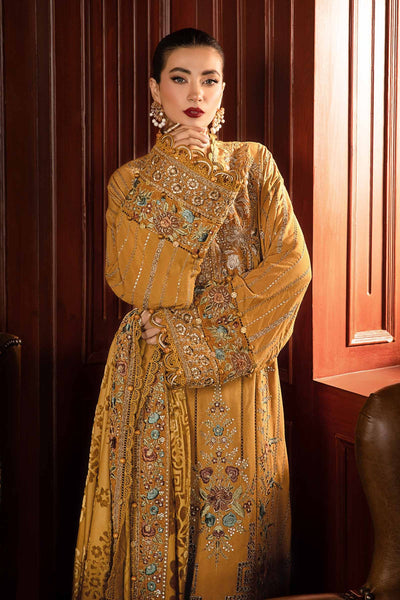 Maria. B 3 Piece Unstitched Embroidered Twill Linen Suit - DL-1207