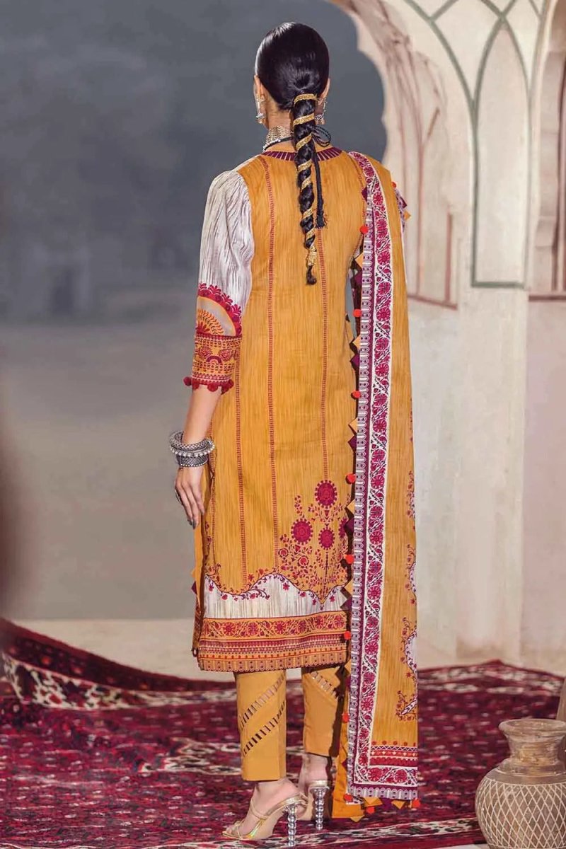 Gul Ahmed 3PC Unstitched Printed Lawn Suit Aloe Vera Finish DN-22051