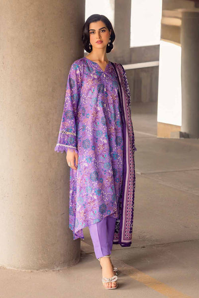 Gul Ahmed 3PC Cambric Printed Unstitched Suit with Denting Lawn Dupatta DN-32098 B