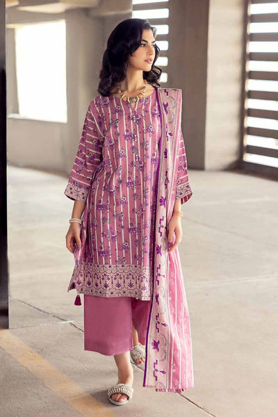 Gul Ahmed 3PC Cambric Printed Unstitched Suit with Denting Lawn Dupatta DN-32099 A