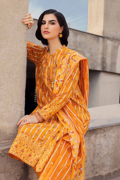 Gul Ahmed 3PC Cambric Printed Unstitched Suit with Denting Lawn Dupatta DN-32099 B