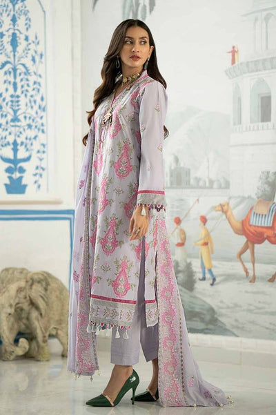 Gul Ahmed 3PC Embroidered Lawn Unstitched Suit with Embroidered Denting Lawn Dupatta DN-42002