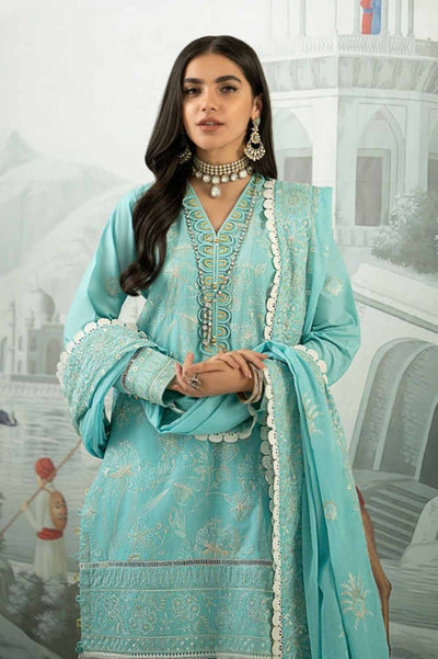 Gul Ahmed 3PC Embroidered Lawn Unstitched Suit with Embroidered Denting Lawn Dupatta DN-42011