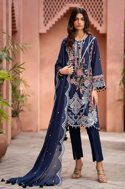 Gul Ahmed 3PC Embroidered Lawn Unstitched Suit with Embroidered Denting Lawn Dupatta DN-42012