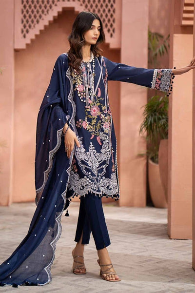 Gul Ahmed 3PC Embroidered Lawn Unstitched Suit with Embroidered Denting Lawn Dupatta DN-42012