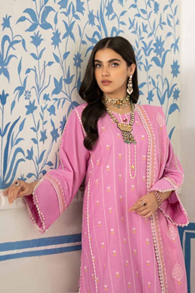 Gul Ahmed 3PC Embroidered Lawn Unstitched Suit with Embroidered Denting Lawn Dupatta DN-42018